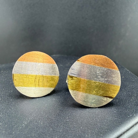 Estate Other - Vintage Signed Cufflinks Silver Tone Casados Mexico Bertha